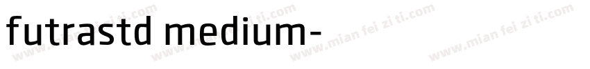 futrastd medium字体转换
